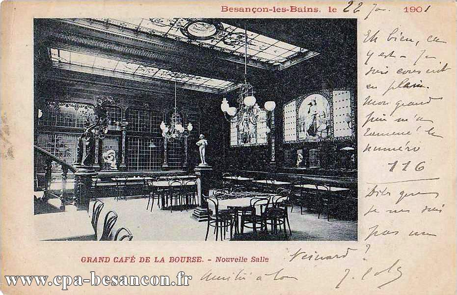 GRAND CAFÉ DE LA BOURSE. - Nouvelle Salle